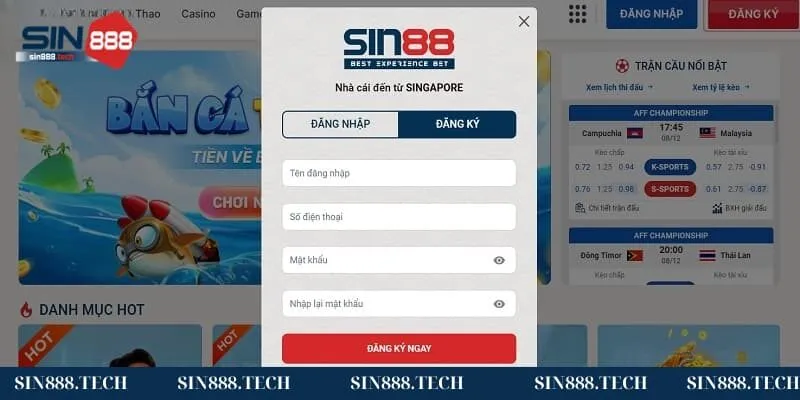 Cung cấp thông tin đăng ký Sin88 chính xác Cung cấp thông tin đăng ký Sin88 chính xác