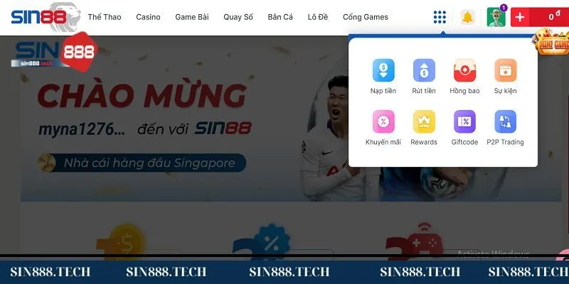 Điều kiện cần để rút tiền Sin88 Điều kiện cần để rút tiền Sin88