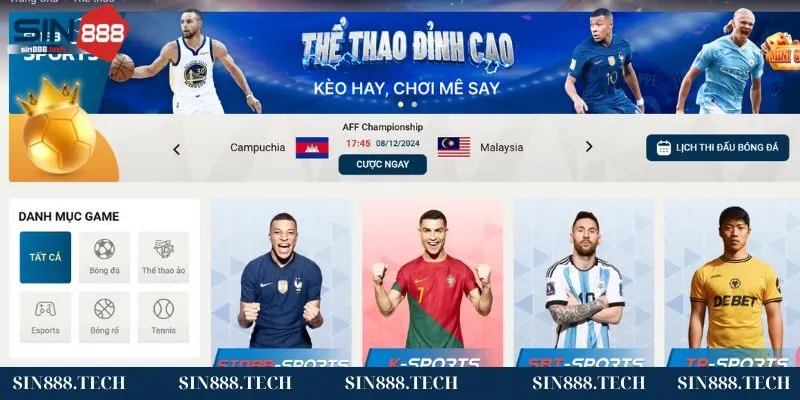 Giao diện cá cược bóng đá tại Sin88 dễ dùng Giao diện cá cược bóng đá tại Sin88 dễ dùng